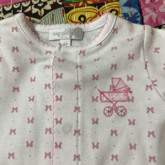 NWT Magnolia Baby Ruffle Converter Gown size Newborn 🎀🎀🎀🎀🎀 - Picture 2 of 8